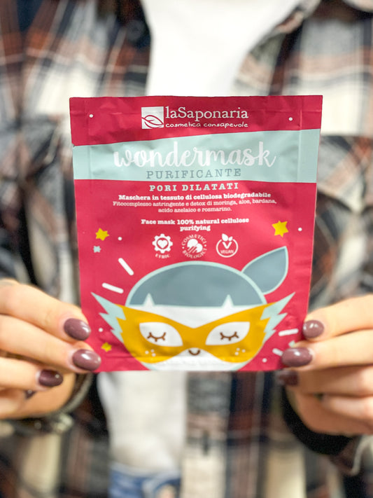 La Saponaria Wondermask viso Purificante in Tessuto