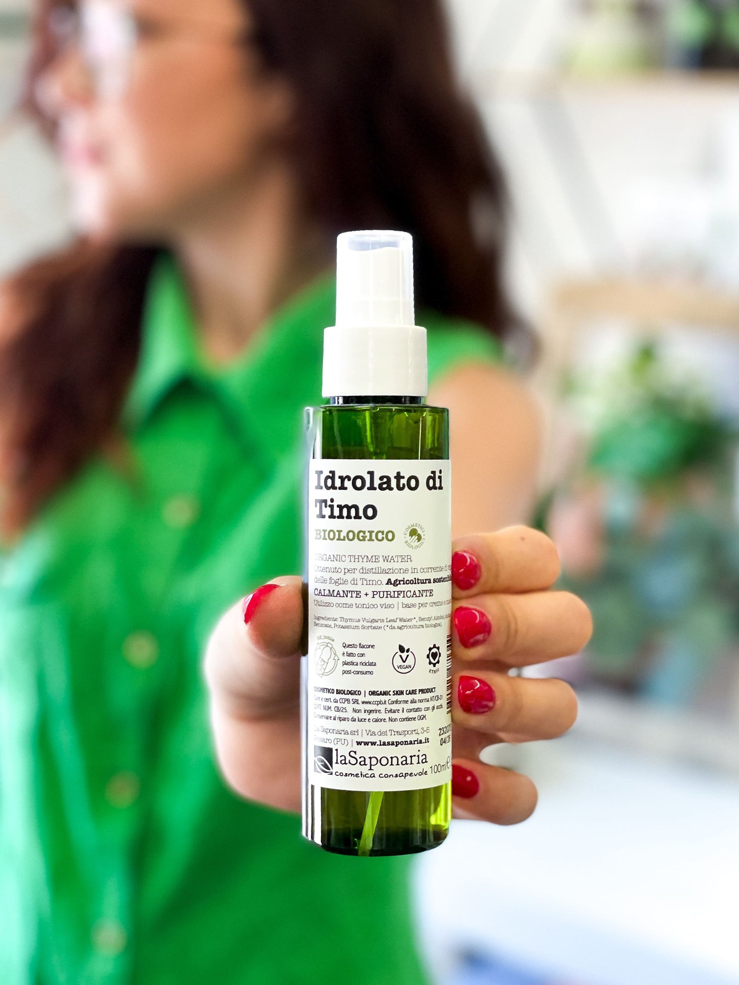 La Saponaria Idrolato Timo bio Re-Bottle Spray